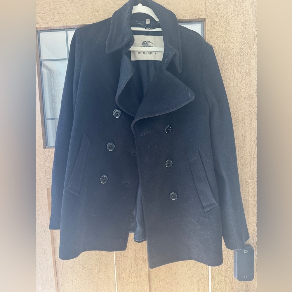 Burberry Women's Classic Black Peacoat - Picture 2 of 5